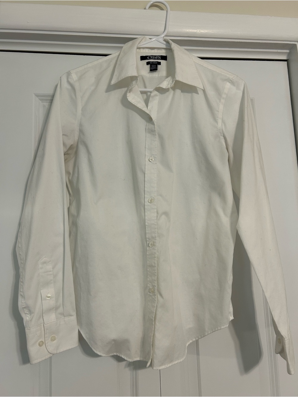 Chaps Women's White Button-Down Shirt